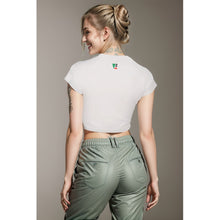 Load image into Gallery viewer, My mom is Italian  Women's Raglan Cropped T-shirt