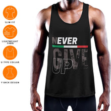 Load image into Gallery viewer, Never Give Up Men's Slim Y-Back Muscle Tank Top