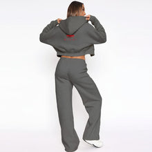 Load image into Gallery viewer, Women’s Tracksuit With Fleece - FINAL SALE NO RETURNS OR EXCHANGE