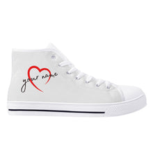 Load image into Gallery viewer, LVF Women's Custom High Top Canvas Shoes