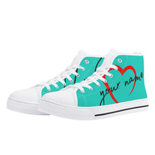 Load image into Gallery viewer, LVF Women's Custom High Top Canvas Shoes