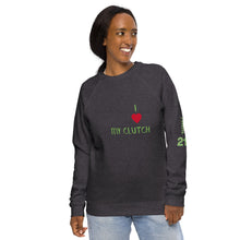Load image into Gallery viewer, CLUTCH Unisex Organic Raglan Sweatshirt