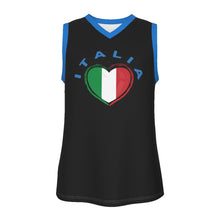 Load image into Gallery viewer, Italia Men&#39;s V Neck Basketball Top
