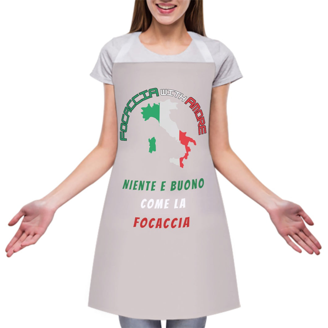 Focaccia W Amore Unisex Adjustable Apron White Strap