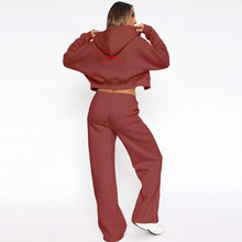 Load image into Gallery viewer, Women’s Tracksuit With Fleece - FINAL SALE NO RETURNS OR EXCHANGE
