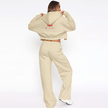 Load image into Gallery viewer, Women’s Tracksuit With Fleece - FINAL SALE NO RETURNS OR EXCHANGE
