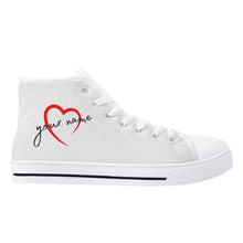 Load image into Gallery viewer, LVF Women&#39;s Custom High Top Canvas Shoes
