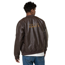 Load image into Gallery viewer, Leather Bomber Jacket loveurfreedom

