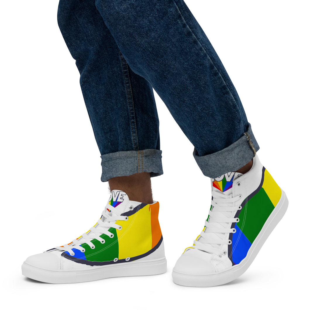 Men’s high top canvas shoes loveurfreedom