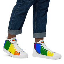 Load image into Gallery viewer, Men’s high top canvas shoes loveurfreedom
