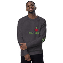 Load image into Gallery viewer, CLUTCH Unisex Organic Raglan Sweatshirt
